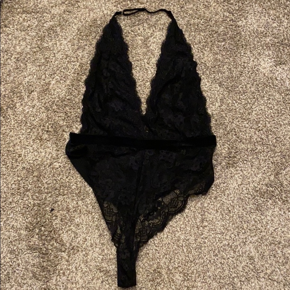 Halter Lingerie Bodysuit